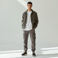 Relaxed Cargo Pants — Stone Grey