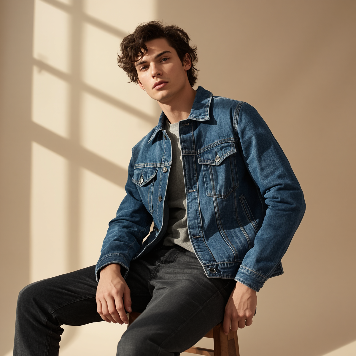 Classic Denim Jacket — Mid Wash