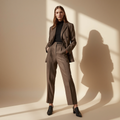 Tailored Blazer & Trouser Set — Taupe